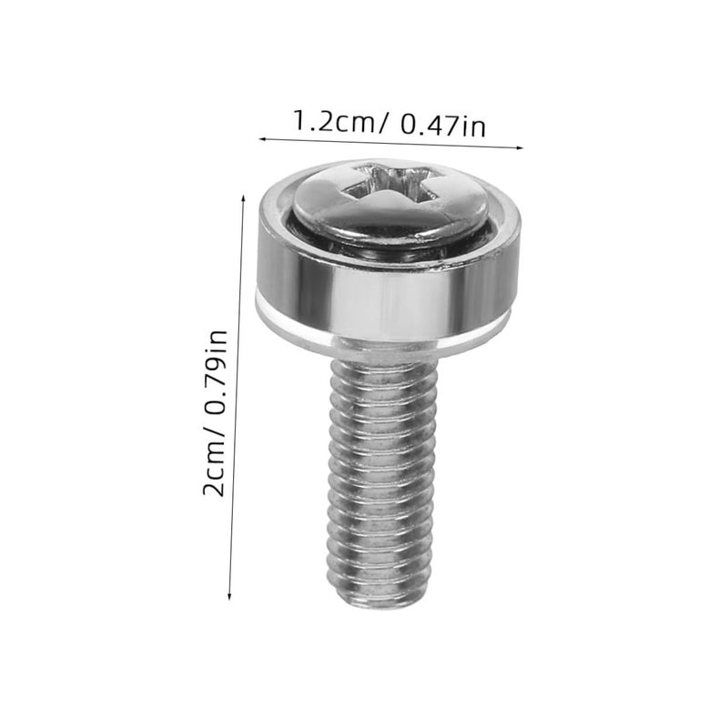 100pcs Stainless Steel Plated Cage Screws For Server Racks Cabinets Shelves Equipment - Image 2